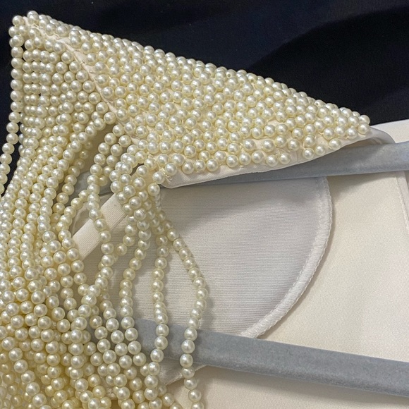 ASOS Cream Midi Dress with Open Back - Picture 13 of 13